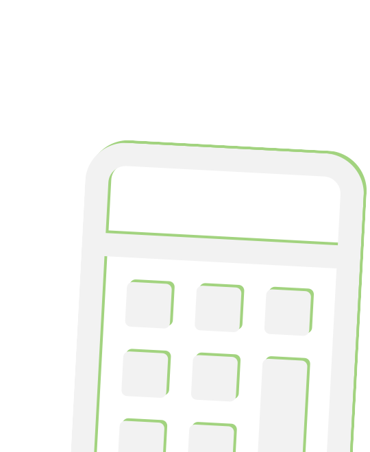 Large green calculator icon