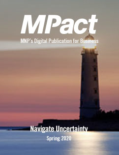 MPact spring 2020 cover photo of lighthouse